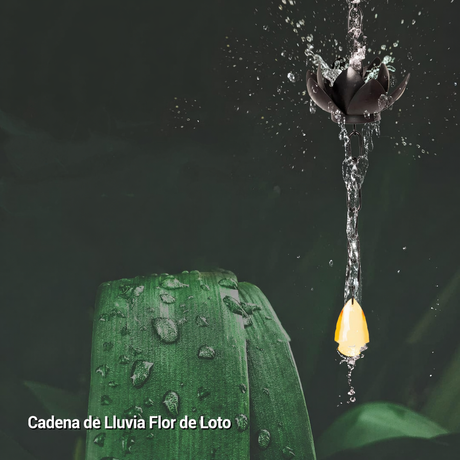 Cadena de Lluvia Flor de Loto
